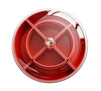 Genérico Compact Food Container - Snack Tray for Party | Transparent Double Layer Box with Airtight Cover, Removable Compartments, Nut Candy Holder, Kitchen Picnic Pantry