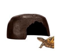 Genérico Compact Habitat Shelter, Reptile Box, Enclosed Cave with Easy Entry, Textured Resin Pet Housing, Terrarium Decor with Natural Style, Hiding Space for Gecko Dragon