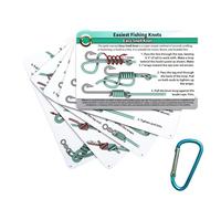 Genérico Compact Knot Guide, Waterproof Practice Cards, Handy Carabiner Booklet, Beginner Fishing Tying Instruction, Outdoor River Saltwater Lake Reference, Pocket Gear for Men, Adults, Anglers