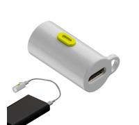 Genérico Compact LED Torch - Pocket Flashlight for Explorers | 0.9x0.5 Inch Battery Free ABS Lamp, High Brightness Light Beam for Backpacks, Travel Night Light, Hiking Gadget Accessories Phones