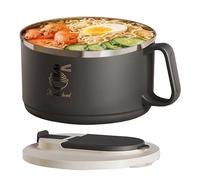 Genérico Compact Lunch Bowl, Lightweight Soup Containers, 5.12x7.09 Inches Salad Bowl with Portable Design, Easy to Use Noodle Dish, Lunch Dish with Sturdy Build, Travel Accessory for Home Office