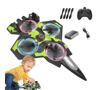 Genérico Compact RC Airplane, Remote Control, 2.4GHz Fighter Plane, Stunt Roll Capable, Lightweight Crash-Resistant Build for Outdoor, Flying, Games in Park, Yard, Playground