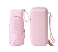 Genérico Compact Sun Umbrella - Mini Foldable UV Shield Umbrella, Portable Rainsun Cover Canopy, Lightweight Travel Shadeumbrella, Waterproof Outdoor Protection Parasol, Sun Blocking Carryumbrella