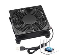 Genérico Compact USB Cooling Blower - High Velocity Air Circulator, Portable Electronics Ventilation Device, Efficient Heat Dissipation Fan | Computer Cabinet Laptop TV Receiver Cooling For Stable