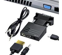 Genérico Compact VGA Male To Female Adapter - USB To VGA Converter | 7x3cm Display with HD Signal Support, Aluminum Shell Adapter with Plug and Play, Monitor Converter, Projector and HDTV Connector