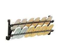 Genérico Compact Wall Shelf - Foldable Shoe Rack for Organized Living | with Easy Install, 2-Tier Space Saver, Doorway Entryway Closet Bathroom Dorm Sneaker Organizer for Home Office