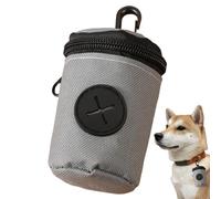 Genérico Compact Waste Holder, Zipper Clip Pouch Dispenser, 3.54x2.16 Inches Poop Bags with Easy Access, Sturdy Nylon Carry Case, Clip On Design Style, Pet Walking Training Use