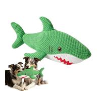Genérico Companion Soft Shark Plush, Squeaker Chew Toy, Authentic Puppy Teething Doll, Interactive Canine Play Object, Indoor Outdoor Pet Comfort Toy, Home Living Room Activity Companion