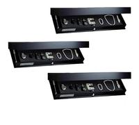 Genérico Compartimentos Secretos Compartimento Secreto, Estante Flotante con Oculto, solución de Almacenamiento(Black,3PCS)