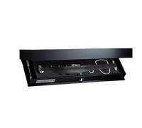 Genérico Compartimentos Secretos Estante Flotante Oculto, solución de Almacenamiento for Montaje en Pared, Ideal Sala Estar u Oficina(Black)