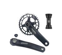 Genérico Compatible con bielas Shimano Deore MT510 de 10, 11 y 12 velocidades for Bicicleta montaña. Piñón Candle 170 mm, 32T, 34T, 36T, 38T, BB52 MT500(WUZEI 38T MT500)