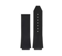 Genérico Compatible con BIG BANG, correa de reloj silicona resistente al agua for hombre, cadena, pulsera goma, correas negras(Black No buckle-B)