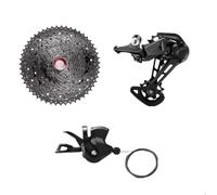 Genérico Compatible con Cassette Sunrace de 11 velocidades MTB 11-46T/50T/51T CSMX8 CSMS8 for transmisiones comunes de Bicicletas de montaña(X8 46T Black 3 Set)