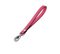 Genérico Compatible con Correa de Cuero PU Impermeable for Billetera, Bolso reemplazable portátil, Bolsa Metal, Correas for muñeca, cinturón for Llaves 21cm(Rose Red,Silver hookl5 Pieces)