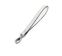 Genérico Compatible con Correa de Cuero PU Impermeable for Billetera, Bolso reemplazable portátil, Bolsa Metal, Correas for muñeca, cinturón for Llaves 21cm(White,Gun Hook 5 Pieces)