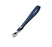 Genérico Compatible con Correa de Cuero PU Impermeable for Billetera, Bolso reemplazable portátil, Bolsa Metal, Correas for muñeca, cinturón for Llaves 21cm(Dark Blue,Gold Hook 5 Pieces)