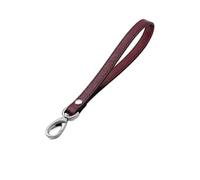Genérico Compatible con Correa de Cuero PU Impermeable for Billetera, Bolso reemplazable portátil, Bolsa Metal, Correas for muñeca, cinturón for Llaves 21cm(Wine Red,Gold Hook 2 Pieces)