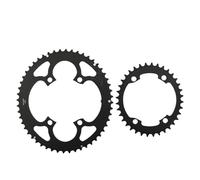 Genérico Compatible con DJC, Compatible con Shimano 110BCD, Plato Doble de 4 Pernos, Ovalado 50-54T, componentes de transmisión de bielas de Bicicleta de Carretera(Oval 50-34T)