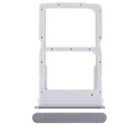 Generico Compatible con Honor 90 Lite/CRT-NX1 Pantalla 6.7 Try Tray Bandeja de alojamiento Porta Tarjeta Dual SIM Card SIM 1 + Ranura SIM 2 Trineo Lector (Silver)