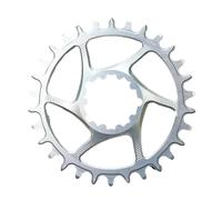 Genérico Compatible con Plato Compensado SRAM XX1 Eagle de 3 mm 28-38T - Rueda de Cadena de piñón Ancho Estrecho y Redondo Plateado for MTB(32T)