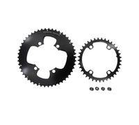 Genérico Compatible con Plato Doble Redondo Stone 107BCD, 2X 12S for Flattop AXS, 33-54T de Varios tamaños, Plato Circular de Bicicleta for Bicicleta de Carretera(Round 52-39T)