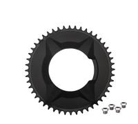 Genérico Compatible con Plato Shimano R2000/R3000/R5800 110BCD 48-58T - Rueda de Cadena de Bicicleta de Carretera Negra con Desplazamiento de 3 mm(Black 3mm 46T)