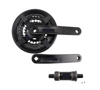 Genérico Compatible con Platos y bielas de Bicicleta montaña Shimano Tourney TY FC TY301 42-34-24T 170MM 3X8/7/6 velocidades Piezas(with BB)