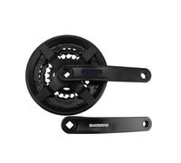 Genérico Compatible con Platos y bielas de Bicicleta montaña Shimano Tourney TY FC TY301 42-34-24T 170MM 3X8/7/6 velocidades Piezas(NO BB)