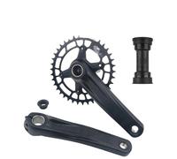 Genérico Compatible con Platos y bielas Shimano Deore SLX MT510 MTB 10/11/12 velocidades 170mm 32T 34T 36T 38T BB52 MT500(WUZEI 38T MT500)