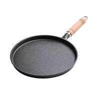 Genérico Compatible con sartén de hierro fundido 20/23/26cm, antiadherente sin recubrimiento for hacer crepes y huevos, olla for carne(20cm)