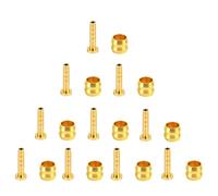 Genérico Compatible con Shimano BH90 BH59, Compatible con Insertos de conexión de Manguera de Freno hidráulico SRAM, 10 Pares de Cabezales de Oliva y Agujas de Aceite(10 Pairs BH59)