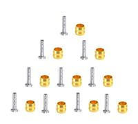 Genérico Compatible con Shimano BH90 BH59, Compatible con Insertos de conexión de Manguera de Freno hidráulico SRAM, 10 Pares de Cabezales de Oliva y Agujas de Aceite(10 Pairs BH90)