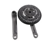 Genérico Compatible con Shimano Iamok Tourney TY FC-TY301 Bicicleta de montaña 42T 48T 170mm 175mm 6/7/8 Platos y bielas de Velocidad(TY301 48T 170mm)