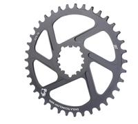 Genérico Compatible con SRAM XX1 NX, Compatible con RACEWORK MTB, Plato Ancho Estrecho con compensación de 3/6mm (32T/34T/36T/38T), Rueda de Cadena y bielas de 3 Pernos(6 Degree 38T)