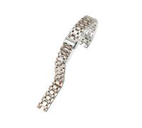 Genérico Compatible con Tissot Bellissima Pulsera de acero inoxidable Resistente a arañazos y óxido Fácil ajuste Adecuado(Steel Rose)