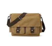 Genérico Compatible For Canvas Crossbody Bag Casual Travel Shoulder Outdoor Commute Messenger Bags With Adjustable Strap(Coffee)