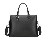 Genérico Compatible For Men's Handbag Business Top Layer Cowhide Briefcase Simple And Atmospheric Computer Bag(Handbag 1)