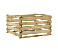 Genérico Compostador con Listones Madera Pino impregnada 120x120x70 cm,Casa y jardín,Jardín,Jardinería,Compostaje,Compostadores-316060