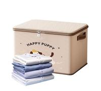 Genérico Con Cerradura,Bins Apilables Impermeables con Diseño de Cachorro | Baúl de Almacenamiento con Cierre,para Juguetes Paquetes Viajes Armario Garaje Dormitorio Cocina