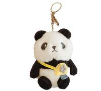 Genérico con dije de mochila Panda - Llavero de panda relleno | Regalo de llavero para amantes de los pandas: de pandas, lindo animal de peluche, mochila con colgante de felpa para hombres,