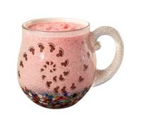 Genérico con ondas de vidrio marino: de desayuno soplada a mano, de té para amantes de la playa, vidrio duradero resistente al calor, elegante diseño ondulado | Accesorio elegante para bebidas,