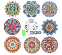 Genérico con pintura de - Juego de con pintura de de bricolaje de 8 piezas | Kits de arte de de con soporte para principiantes, suministros de artesa