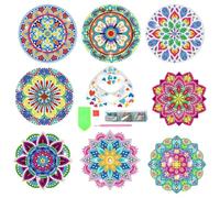 Genérico con pintura de - Juego de con pintura de de bricolaje de 8 piezas | Kits de arte de de con soporte para principiantes, suministros de artesa