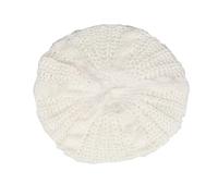 Genérico con pluma sombrero para mujer, boina de lana caliente, pintor, cúpula, moda, otoño e invierno gorros niños, blanco, M