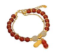 Genérico con pulsera clásica pulsera clásica pulsera Dainty Beads pulseras de oro Jewelry para mujeres Her Him Father Mother pulsera 4 pulsera plata joyería, talla única, Resina, No Gemstone