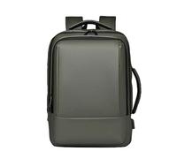 Genérico con respaldo profesional - Solución de almacenamiento de capacidad extensible para portátil con membrana impermeable, mochila profesional extra grande para portátil y packss, Green Bamboo