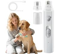 Genérico Concertchop Dog Nail Grinder, Concertchop Nail Trimmer, 3 Grinding Modes & 2 Levels, Cat Nail Grinder with Safety Guard, USB Charge, Smart Nail Trimmer For Dogs & Cats(White)