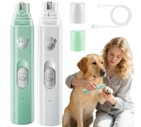Genérico Concertchop Dog Nail Grinder, Concertchop Nail Trimmer, 3 Grinding Modes & 2 Levels, Cat Nail Grinder with Safety Guard, USB Charge, Smart Nail Trimmer For Dogs & Cats(Green + White)