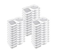 Genérico Condiment Tray, Dip Cups, Portion Dish, Reusable Double Compartments, Sampling Control Design, 30-Piece Pack Quantity, for Salad Dressing Snack Holder, Kitchen Meal Prep Use