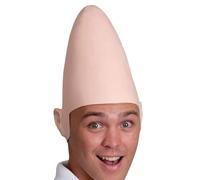 Genérico Cone Bald Head Halloween Costume - Latex Funny Horror Cosplay Hat | Pointy Bald Head Headdress Prop For Women, Men, Youth, Girls, Teens, Boys, Friends, Halloween Party Dress Up